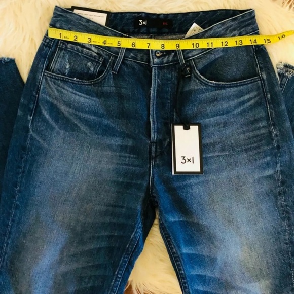 3x1 Jeans Higher Ground Gusset Crop Denim Vasto 26 - Picture 3 of 7